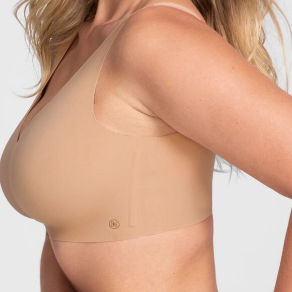 Honeylove V-Neck Wireless Bra, Size Large, Color Sand, NWOT - Picture 7 of 8